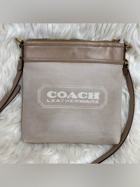 Coach Jacquard Badge Kitt Crossbody